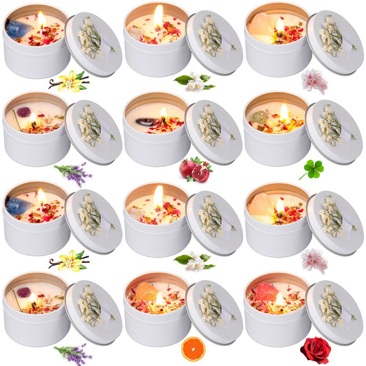 Threlaco bridesmaid candle set with 12 scented minis, ideal wedding favors