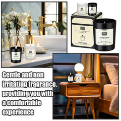 Threlaco candles for relaxation, yoga, and dining atmospheres.