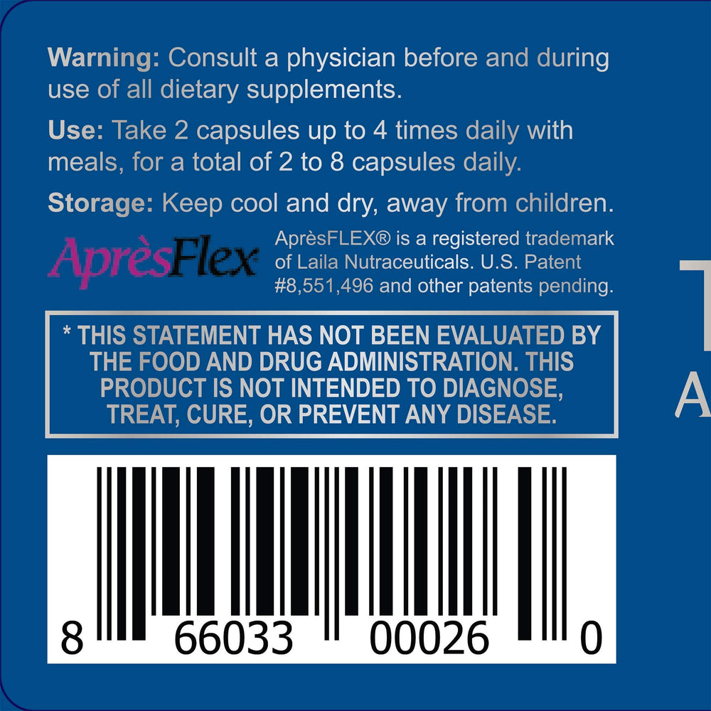 Thrivous Tenacity Arthroprotector bottle side view illustrating easy daily use.