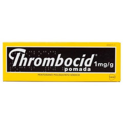Thrombocid ointment applied to skin for topical use