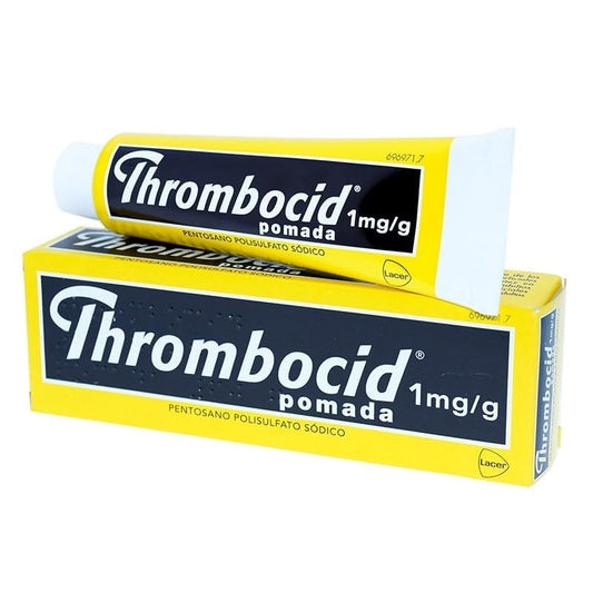 Thrombocid ointment tube close-up for easy external use application