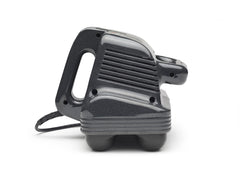Ergonomic Thumper handle shown for comfortable long sessions.