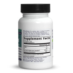 Softgel capsules poured from bottle for convenient daily use.
