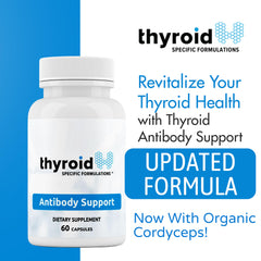 Thyroid Specific Formulations Antibody Support packaging box showcases natural formulation.