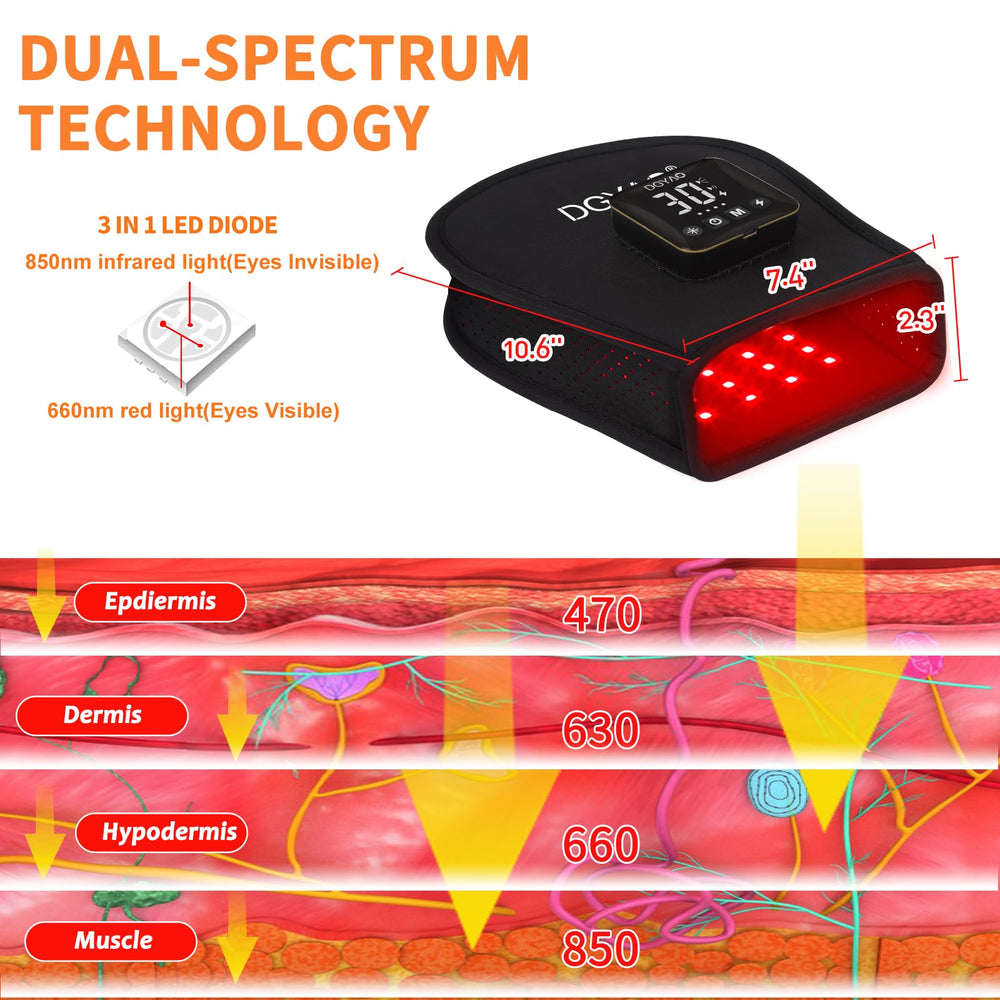 TIAXU infrared gloves 160 red 660nm LEDs provide broad coverage.