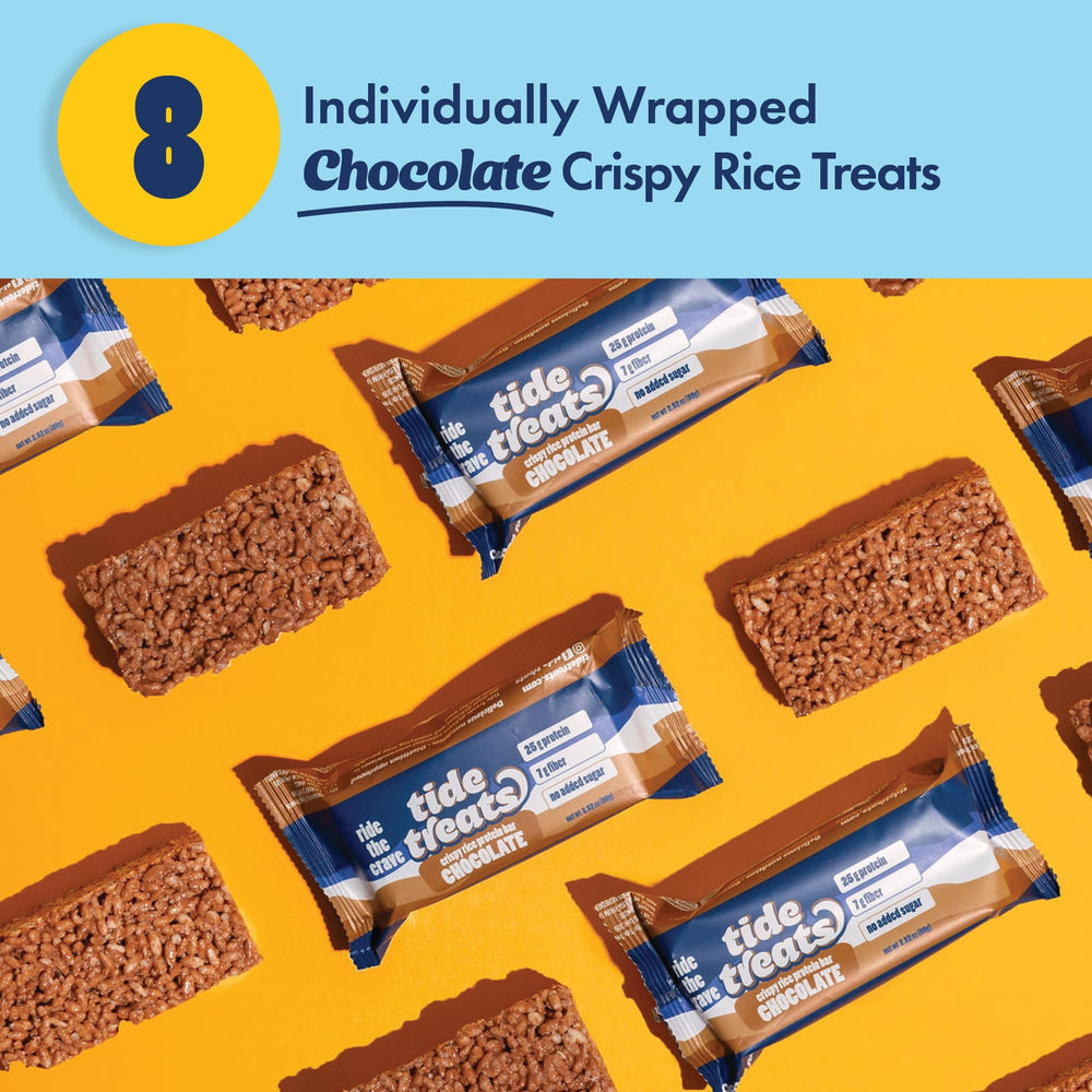 Post-workout moment with Tidetreats Crispy Rice Bar after training.