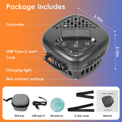 Tidjani includes two gel pads for versatile placement