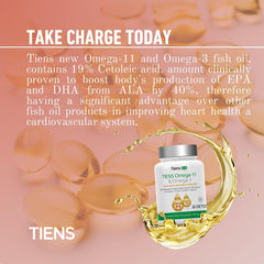 Tiens Omega 3 & 11 brain focus graphic for concentration