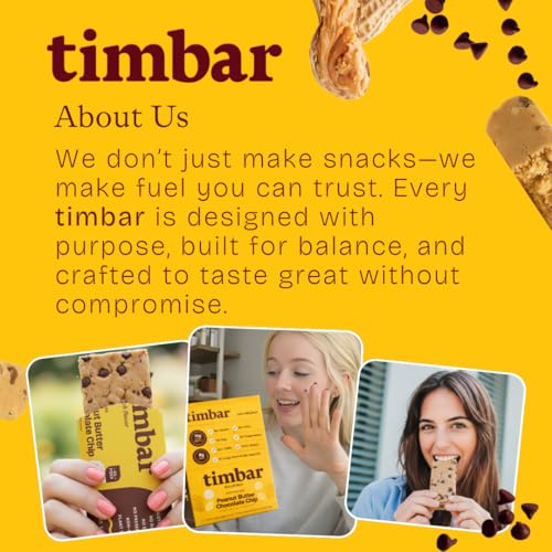 TIMBAR bar 12-pack display—convenient, ready-to-enjoy clean energy anytime.