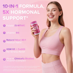 TIMORA bottle showing Myo-D-Chiro Inositol capsules