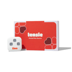 Tensie portable pain relief device in a pocket-friendly size for on-the-go cramps