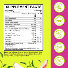 Tisestence ACV gummies bottle side view highlighting keto-friendly packaging.