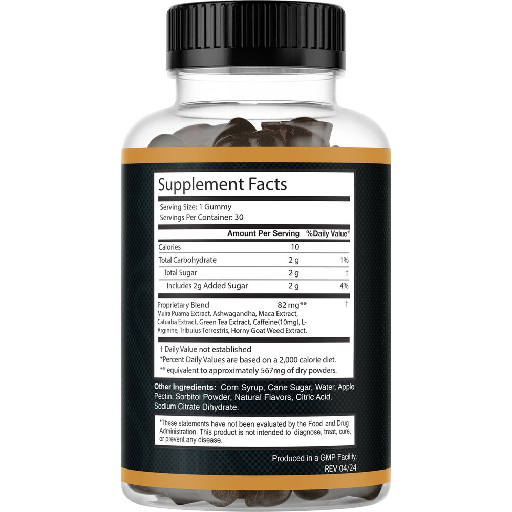 Titan Vigor Gummies hands holding bottle imply portable use during the day