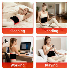 Tizwis belt positioned on knee or arm for localized comfort.