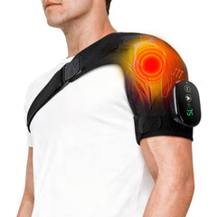 Tizwis shoulder heating pad cordless battery design for on-the-go comfort.
