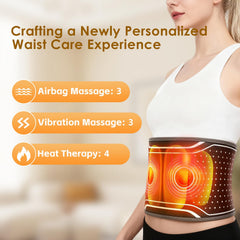Tizwis U-shaped lumbar pad wrap-around fit hugs the waist for secure comfort.