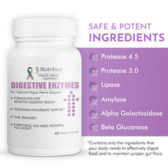 TJ Nutrition Digestive Enzymes offer reliable support for harder-to-digest meals.