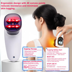 TJSTJS electric cupping attachment close-up showing cups and ergonomic grip for relief