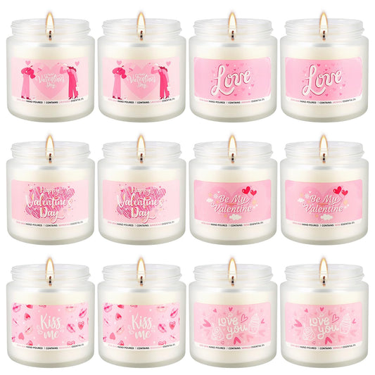 tlnfhrpi Valentines scented candles set in gift-ready packaging for romantic ambiance