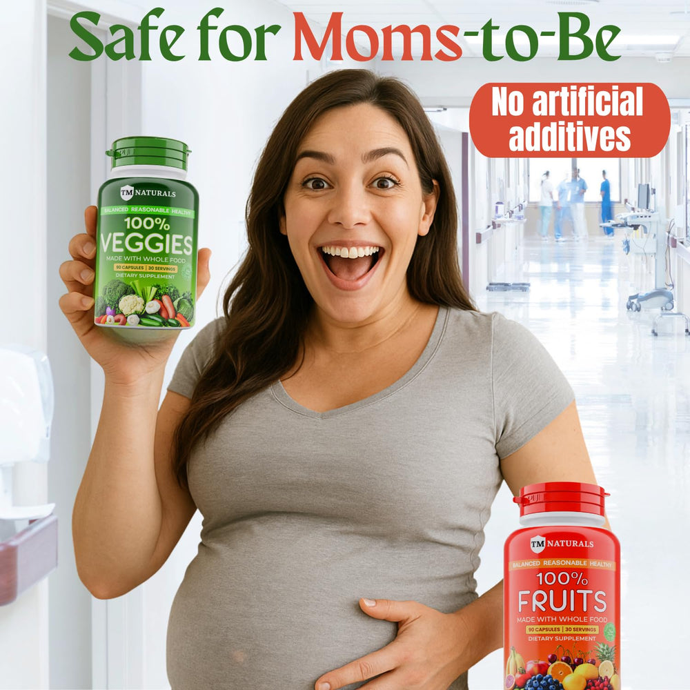 Capsules being poured to emphasize quick daily intake with TM NATURALS