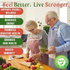 TM NATURALS label detailing ingredients, gluten-free and pesticide-free notes