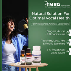 TMRG Cocoa-Flavored Herbal Powder highlighted as a convenient daily support option.