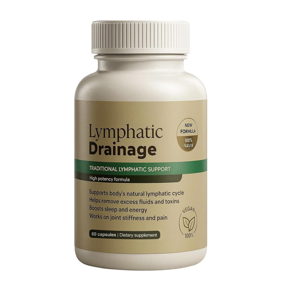 Tnaasmais Lymphatic Drainage capsules bottle promoting balanced circulation.