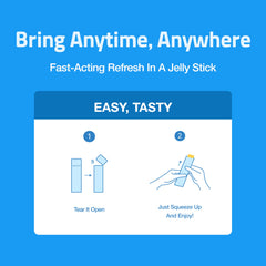 TO. AM Recovery Boost jelly stick in hand demonstrates quick, everyday post-event use.