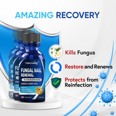 Tobcharm Toenail Fungus Treatment tubes and box for daily routine