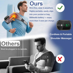 Tobeoning adjustable shoulder wrap shows versatile fit