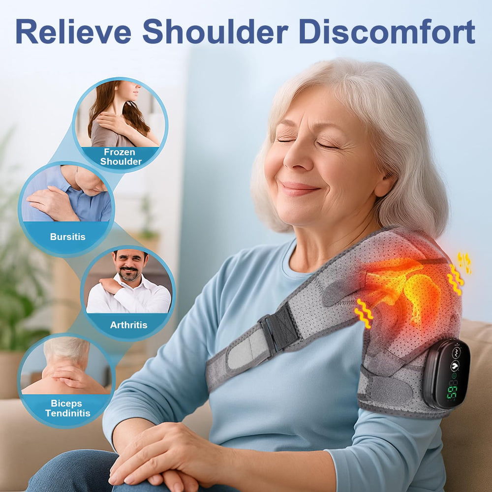 Tobeoning adjustable heat levels and massage controls
