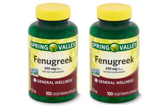 Toeah Spring Valley Fenugreek capsules front view for daily wellness support.