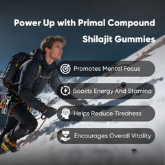 TOGOLIUN Primal Compound Shilajit Gummies with organic monk fruit sweetness