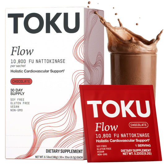 Toku Nattokinase powder on a spoon for daily wellness
