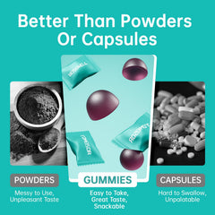 TOMEISOR Lions Mane Gummies serving two gummies daily for on-the-go energy.