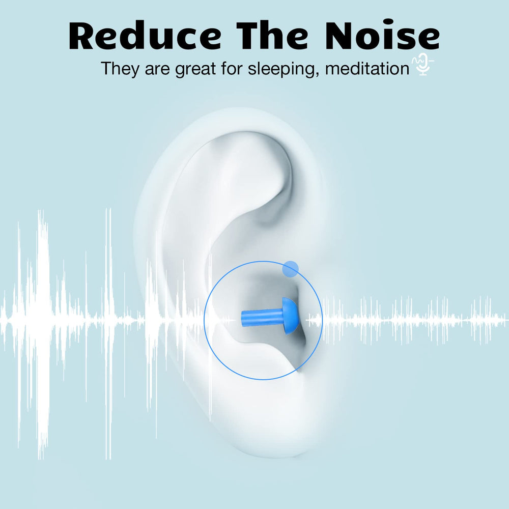 Tondiamo silicone ear plugs Christmas Tree design for secure fit.