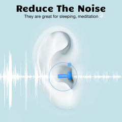 Tondiamo silicone ear plugs Christmas Tree design for secure fit.