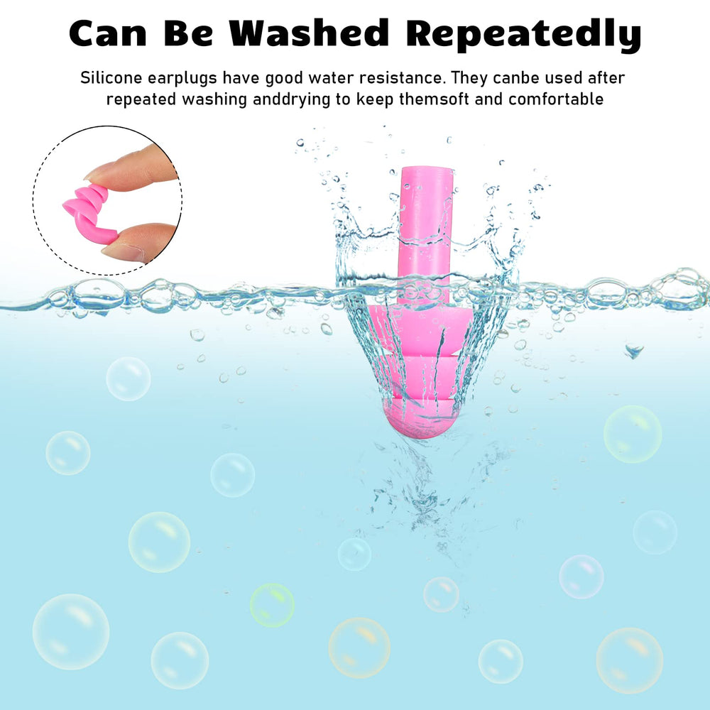 Tondiamo waterproof reusable ear plugs for swimming and daily wear.