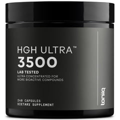 Toniiq HGH supplements bottle front view highlighting a premium blend for daily wellness.