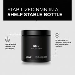 Toniiq NMN powder lab test certificates indicate independent quality verification.