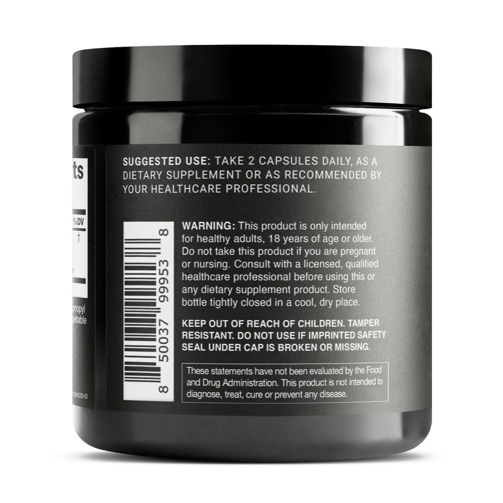 Toniiq Pomegranate Extract USA-made manufacturing backdrop