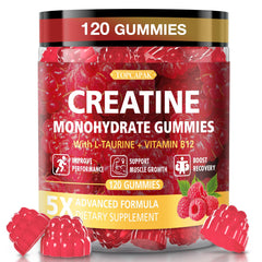 TOPCAPAK Creatine Gummies bottle-front for easy daily supplementation.