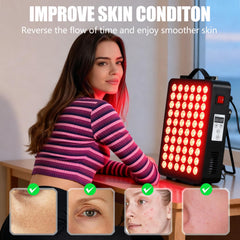 Topcupro 660nm red light for facial skin care and vitality benefits.