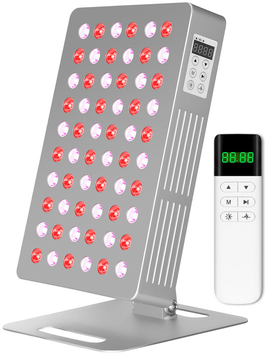 Topcupro Red Light Panel face close-up for skin vitality and relaxation