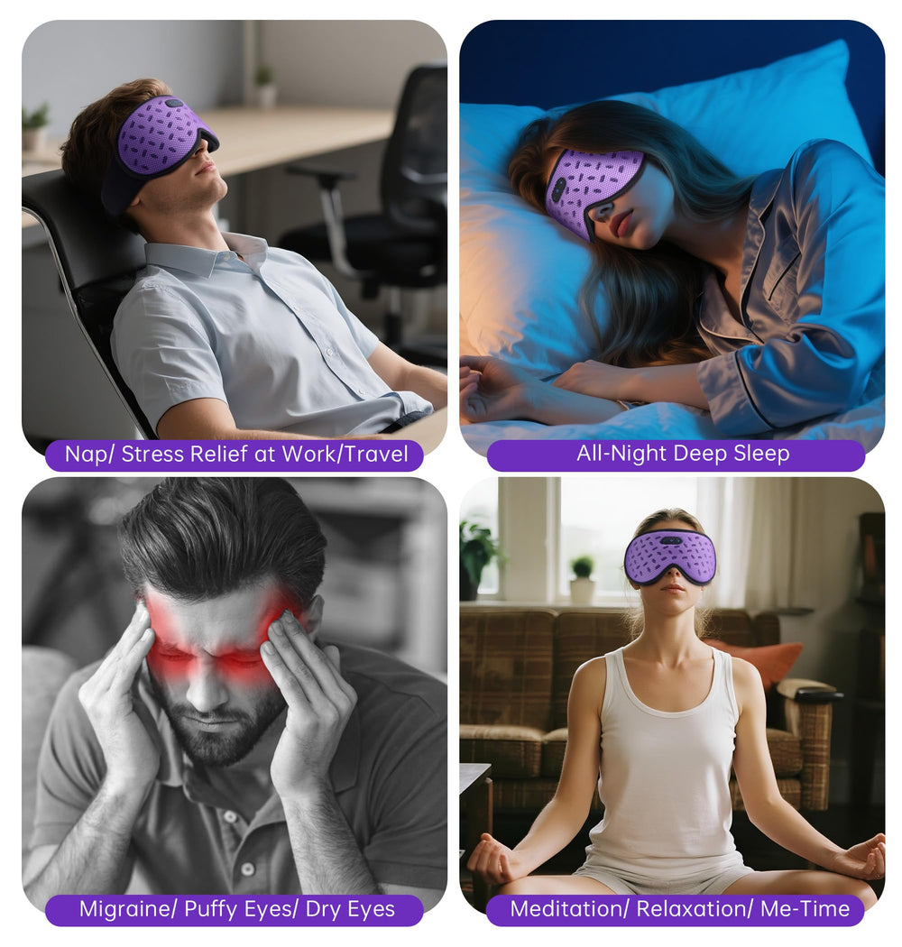 TOPOINT Sleep Mask Adjustable Strap ensures a secure fit during travel