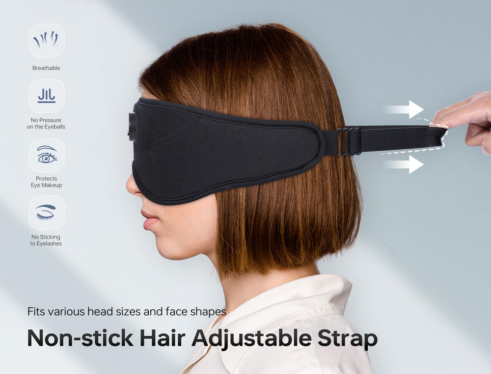 TOPOINT Sleep Mask USB-C charging keeps devices ready during travel.