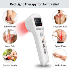 Toponechoice red light therapy device display panel with adjustable power and timer