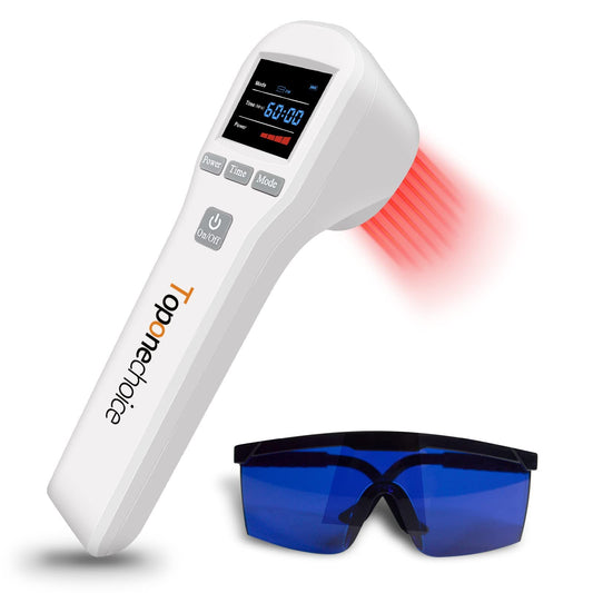 Toponechoice red light therapy device front view for easy home use