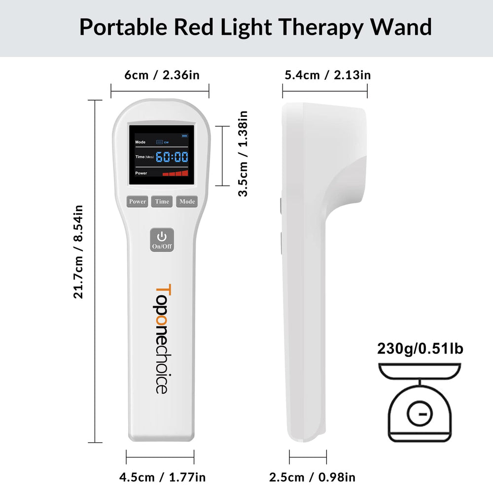 Toponechoice red light therapy device used for cat relaxation and ease