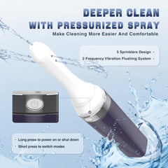 TopQuaFocus 360-degree spray head delivers thorough coverage.